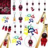 Squid Game Keychain Durable Acrylic Cartoon Keyring For Unique Fashion Statement