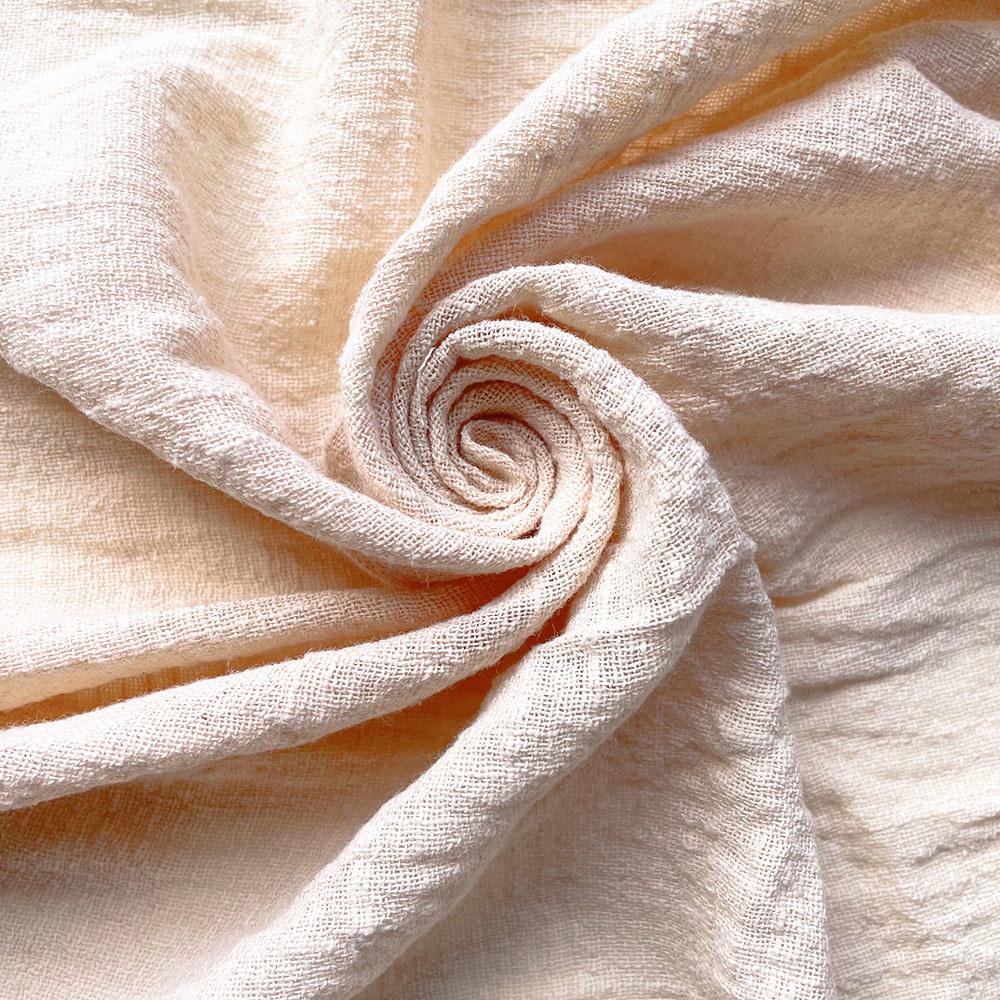 60x45CM Summer Crepe Slub Fashion Thin Linen Cotton Fabric Eco-friendly Soft Breathable DIY Handmade Sewing Craft Making Clothes