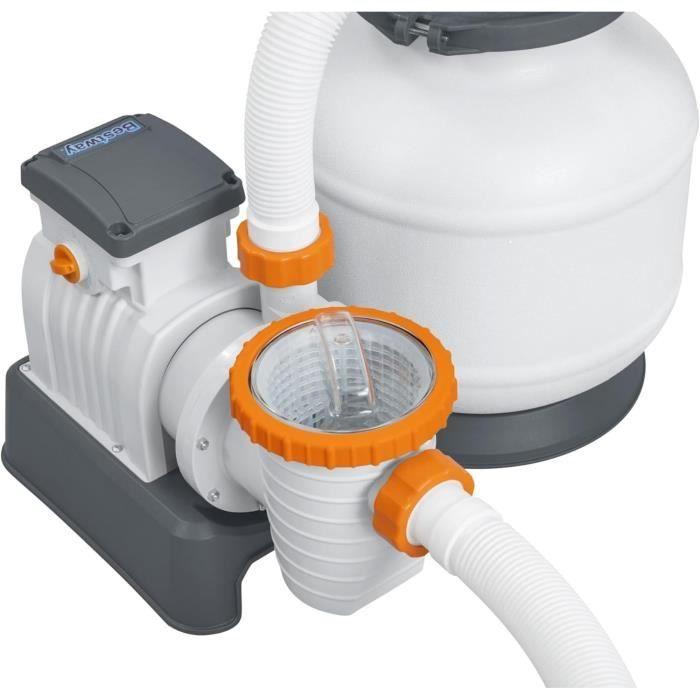 Filtre à sable - Bestway - 8 327 L/h - Avec préfiltre - Pour piscines de 1 100 à 54 500 L