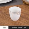 Diruian Gold Bowknot Ceramic Tableware Collection