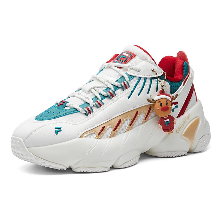 FILA Ade Xms Low Top White/Green/Red Women's F12W111225FBD