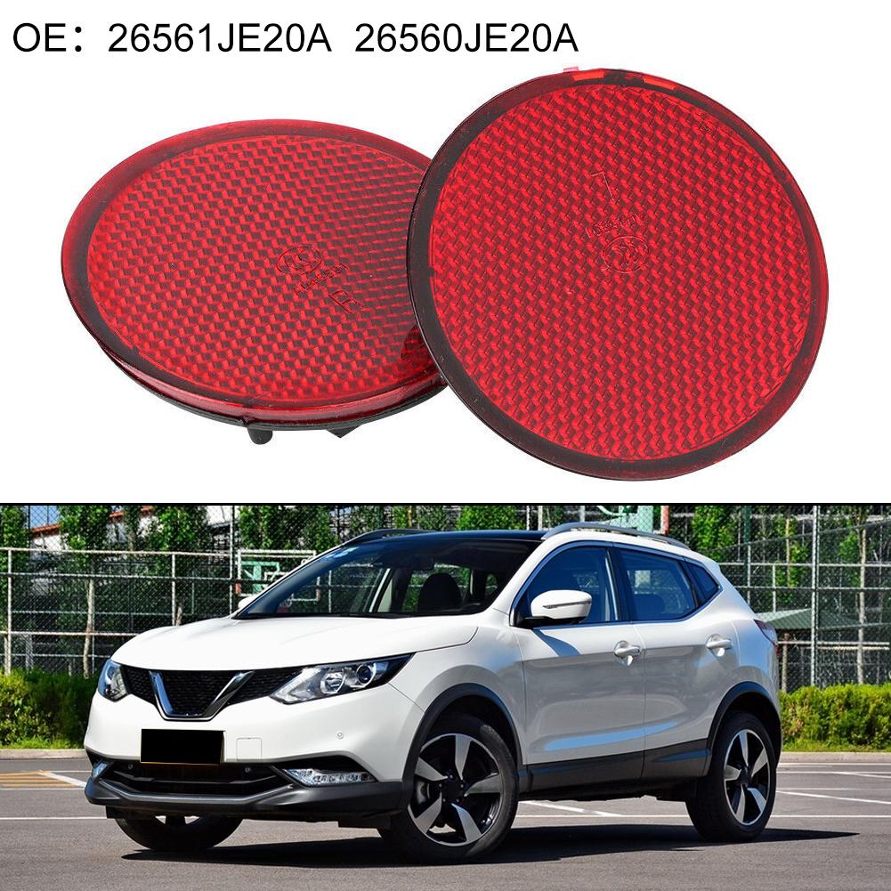 For Nissan For QASHQAI Compatible Round Reflectors for Back Bumper Installation