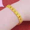 Flower Hollow Bracelet Zinc Zinc Alloy Chinese Style Bangles Fashionable Golden Bracelet  Ladies