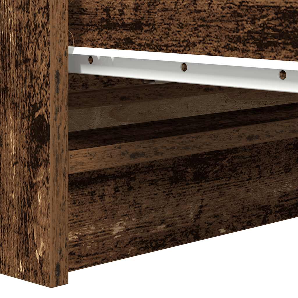 Sideboard with Rustic Wood Look 80 x 35 x 76 cm Engineered Wood