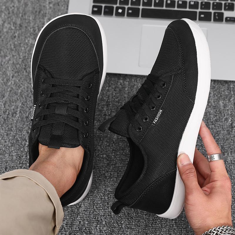 Men's Lightweight and Fashionable Casual Shoes Wide Footed Shoes Comfortable Women's Black Couple Shoes Gray High-quality Design