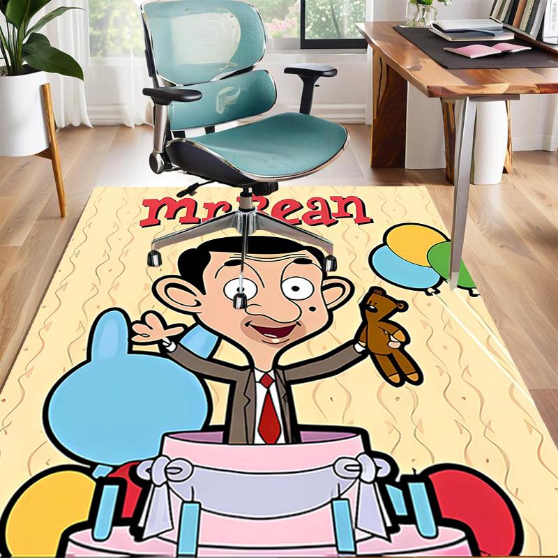 1pc Mr Bean2 Design Area Rug - Non-Slip, Soft & Cozy Floor Mat for Living Room, Bedroom, Office - Indoor/Outdoor Decorative Carpet