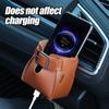 Car Air Outlet Storage Bag Automatic Air Vent Hanging Multifunctional Storage Holder Portable Leather Item Organizer Storage Bag