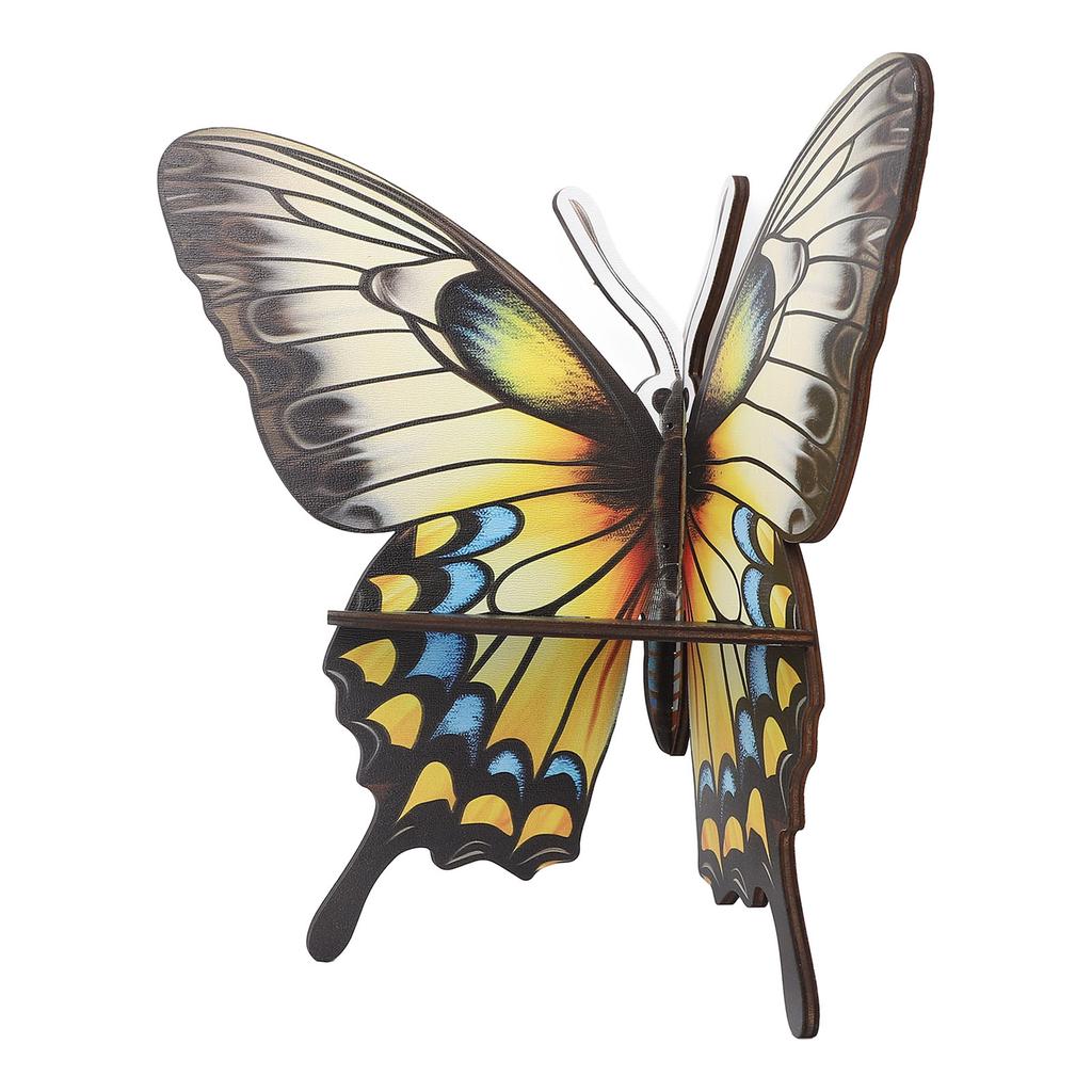 Butterfly Corner Shelf Aesthetic Display Multifunctional Wooden Butterfly Storage Mounted Shelf for