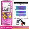 "2023 Nostalgic Tetris Game Console, 4.1-Inch Screen, Transparent Frosted Shell, Handheld"