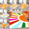 Boho Rugs Area Rug for Living Room Rainbow Kids Rug Non-Slip Sunshine Carpet Ultra Soft Rug Dining Room Christmas Gift for Kids