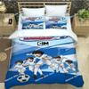 Captain Tsubasa Cartoon Printed Bed Set Duvet Cover Pillowcase Bedding Set Bed Linen Sheet Quilt Cover Full Luxury Birthday Gift