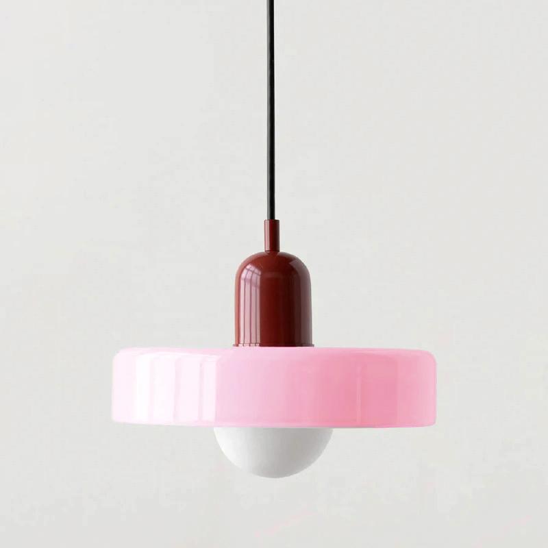 1 Lampadario a Sospensione in Vetro Retro Nordico per Interni Lampadario a LED Soggiorno Sala da Pranzo Camera da Letto Cucina Applique Decorativa