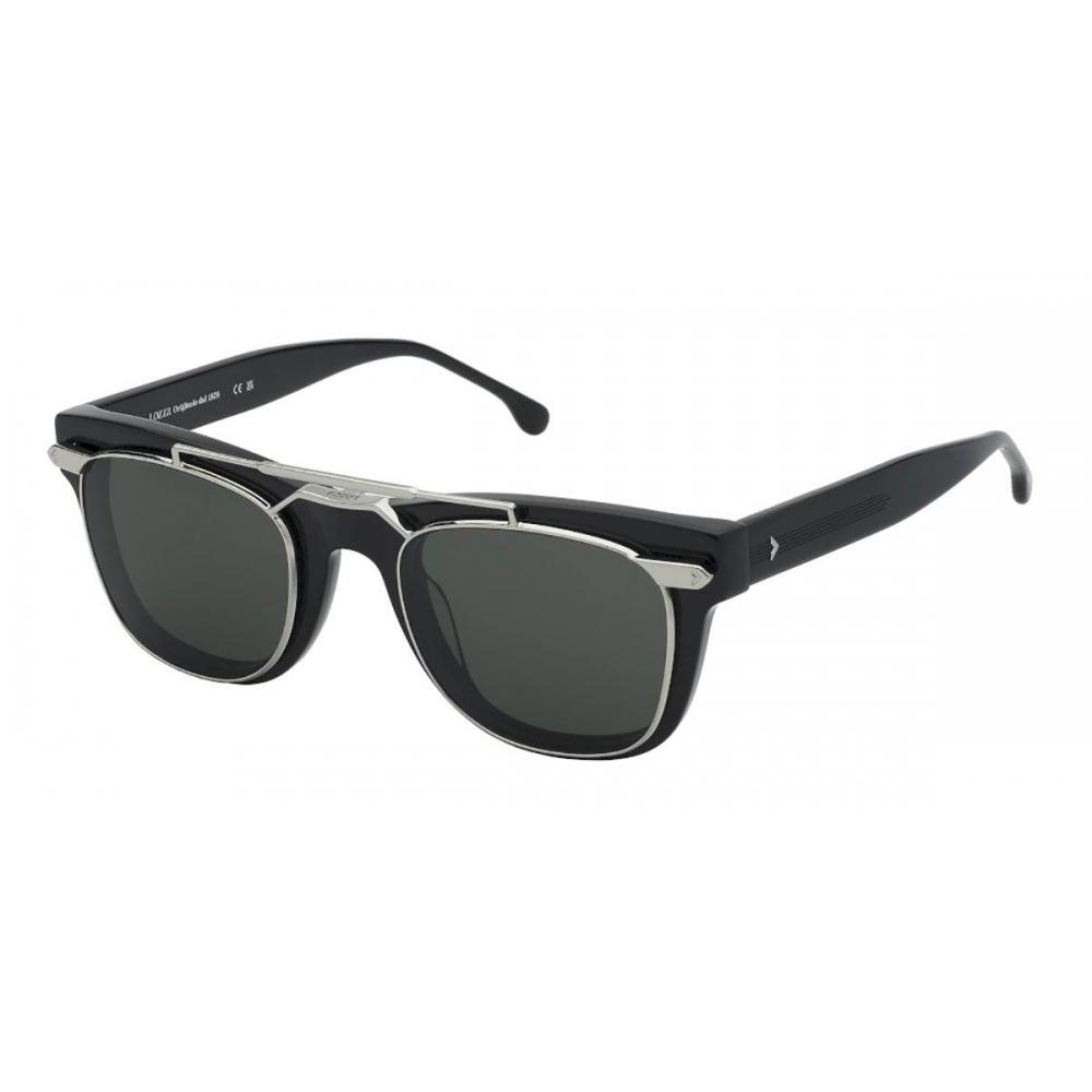 

Lozza Men Eyeglasses Clip On 0700 Glossy Black/Silver/53-24-145