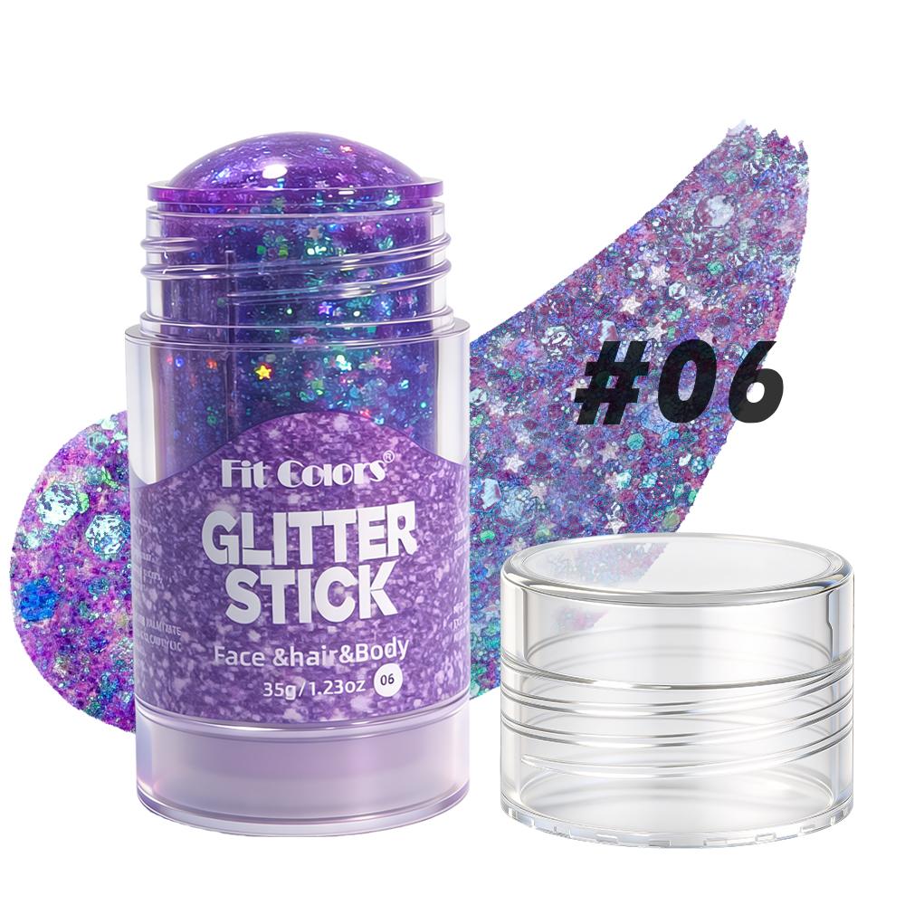 Body Paint Glitter Stick Face Lip Stick Gold Glitter Eyeshadow Stage Sparkling Sequins Cream Glitter Gel High Gloss Makeup