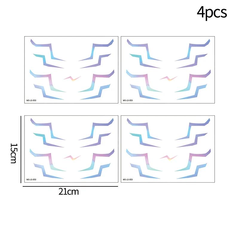 Kpop Demon HUNTERIX Tattoo Stickers Sajaa Boys Dark Cosplay Body Tattoo Stickers Set Kid Birthday Party Gifts Cosplay Props