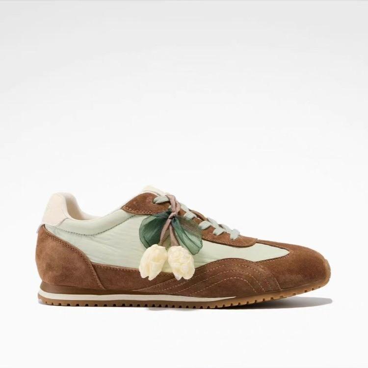 Retro Sneakers Women 26 Early Spring New Soft Bottom Casual 35 хаки