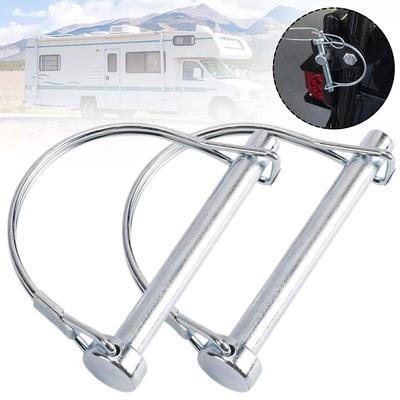 2pcs Quick Lock Release Trailer Truck Coupler Safety Pin Camper Bicycle Stroller Cargo Boat Accessories Marine Hitch Hook Clip