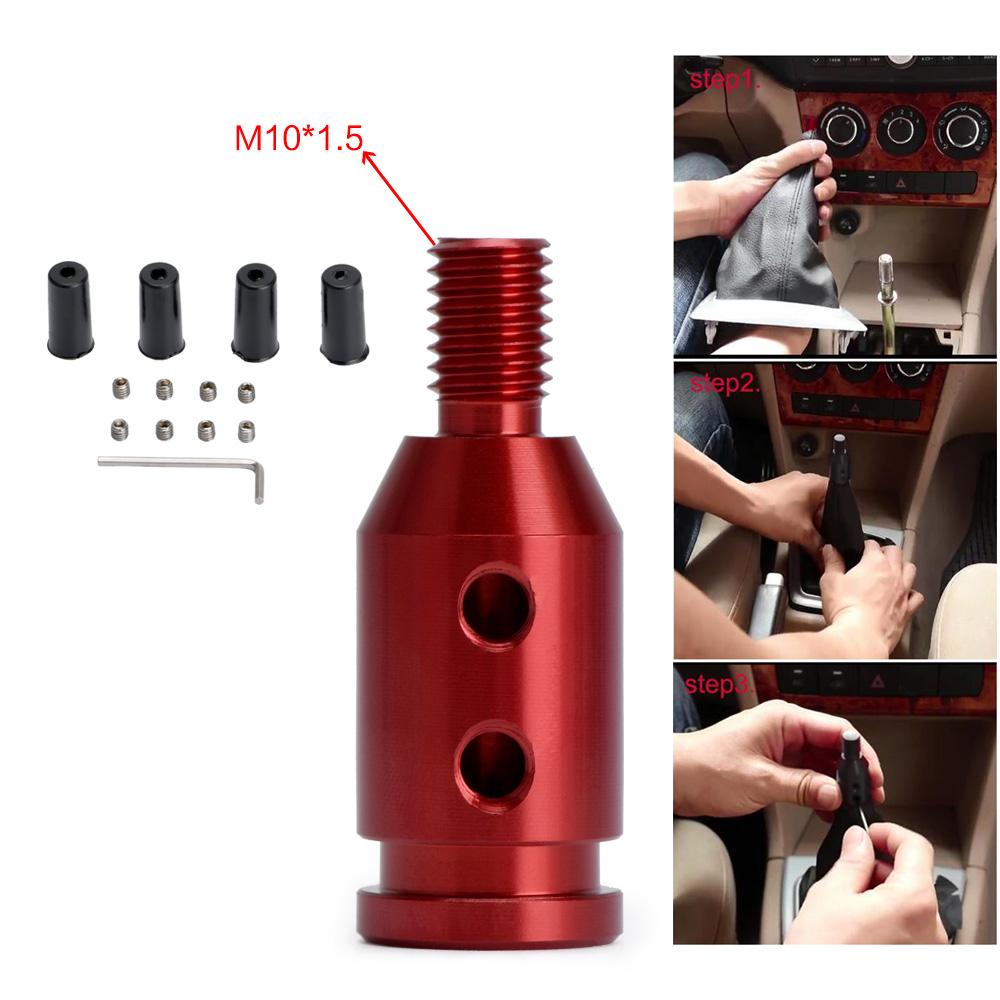 Universal växelspaksratt i aluminium för växelspaksadapter för icke gängade växlare för BMW Mini 4 färger