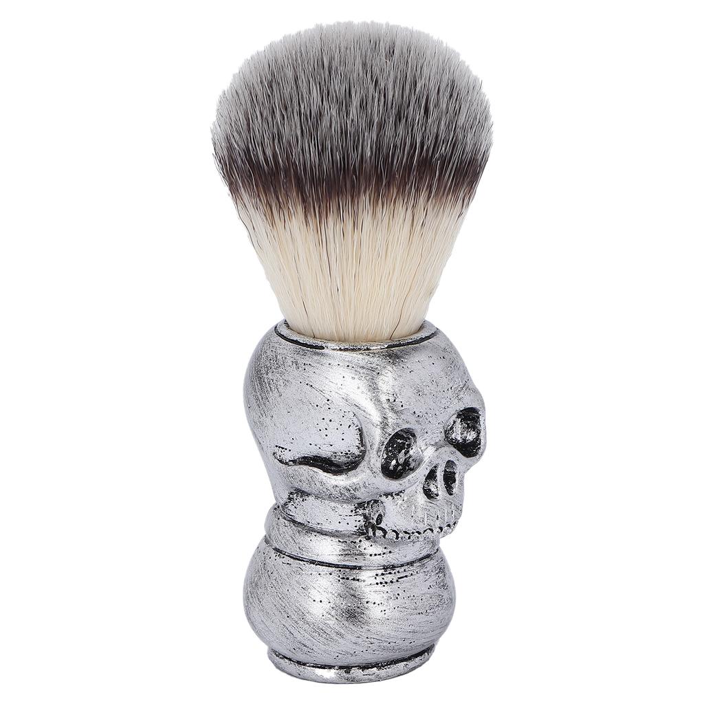Men s Shaving Brush with Skeleton Shape Handle Facial Beard Cleaning Grooming Shave Tool