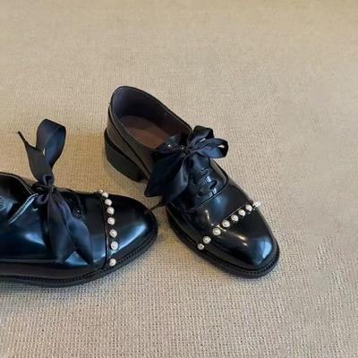 Damen Quasten Oxford Frühjahrsschuhe Leder Slipper für Frau Sneakers Damen Oxfords Damen Einzelschuhe 2025 Sommerschuhe