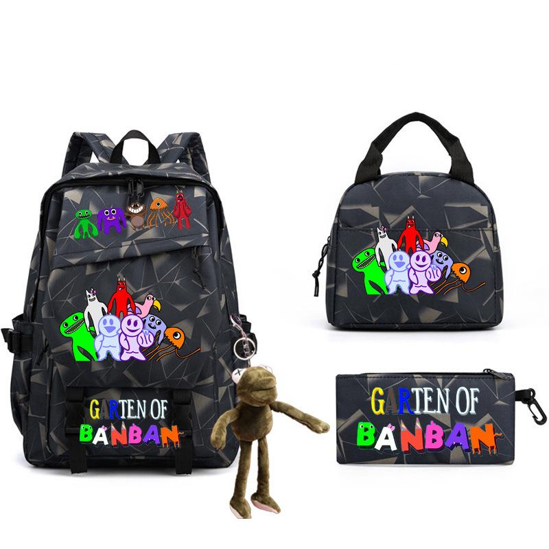 Game Student Schoolbag Single Shoulder Pencil Bag Three-piece Set Double Shoulder Back