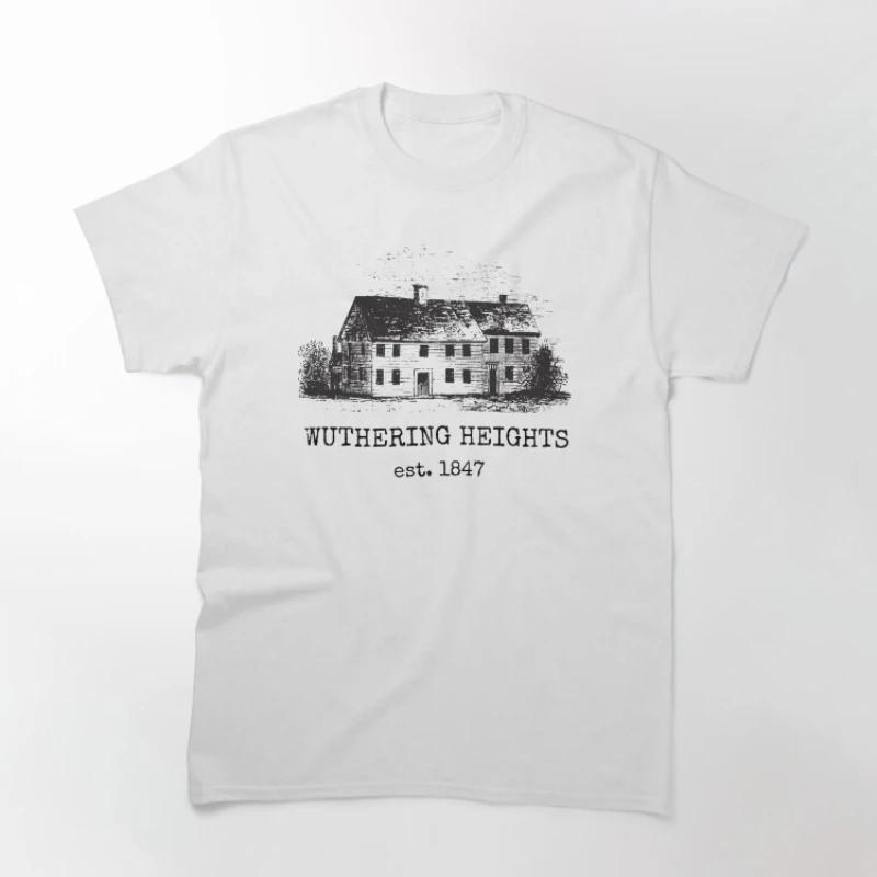 2026 Summer New Movie Wuthering Heights Cotton Graphics Tshirt Unisex  Emily Bronte Oneck Fashion Short Sleeve Unisexs Shirt S