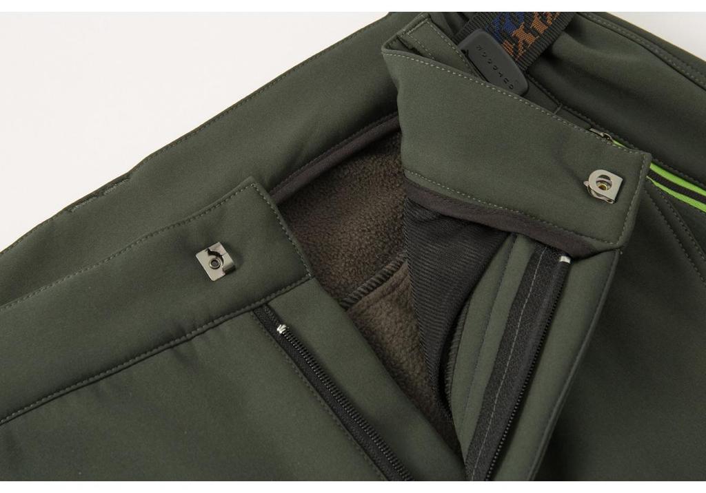Men's and Women's Plus Size Slim Fit Fleece-Lined Waterproof Windproof Winter Mountaineering Pants