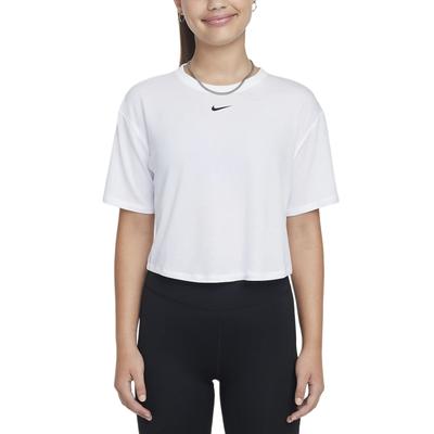 Ein Entspanntes Bequemes Kurzarm T-Shirt Kinder Tops Weiß FZ5602-100