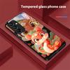 New Cartoon Snake For Samsung Galaxy A15 5G 54 4G 51 50 24 35 90 71 12 51 53 52S 80 22 34 Black Tempered Glass Phone Case