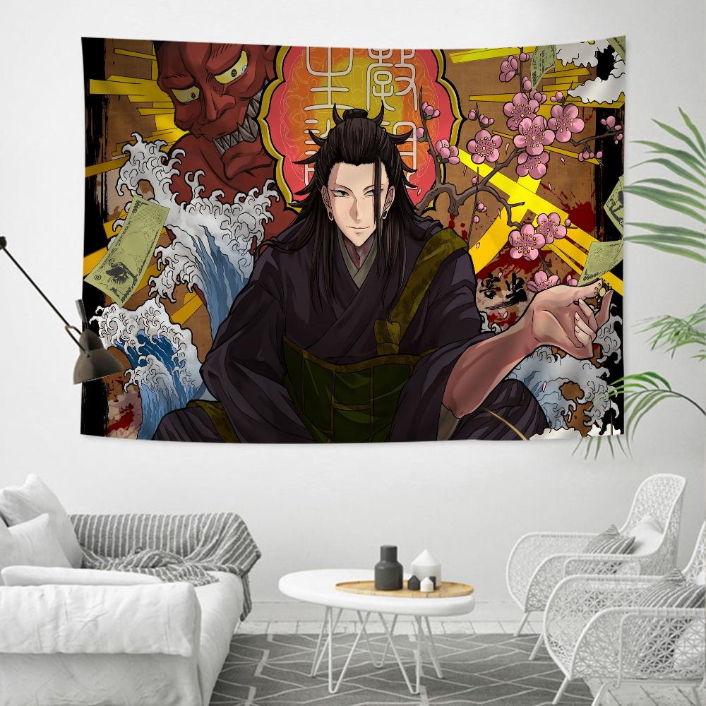 Jujutsu Kaisen Gojo  Geto Tapestry BL Anime Character Print Sky Background Wall Hanging for Otaku Bedroom  Anime Fans Decor