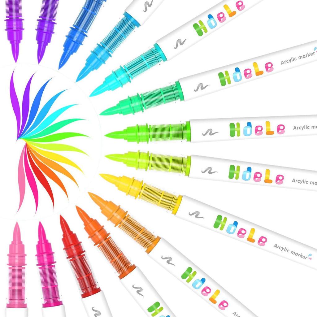 Huideler 639 Soft Tip Acrylic Marker Pen - 240 Colors for Student Art & Graffiti