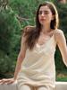 Tinnit Lace Silky Sleeveless Top_Cream