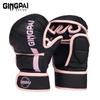 GINGPAI Professionelle MMA Boxhandschuhe Sanda Halbfingerhandschuhe Kampf Muay Thai Damen Herren Kinder Training Erwachsener Sandsack