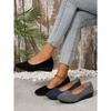 Women's Casual Flat Bean Shoes Autumn New Pointed Soft Sole Outer Wear Shallow Shoes
