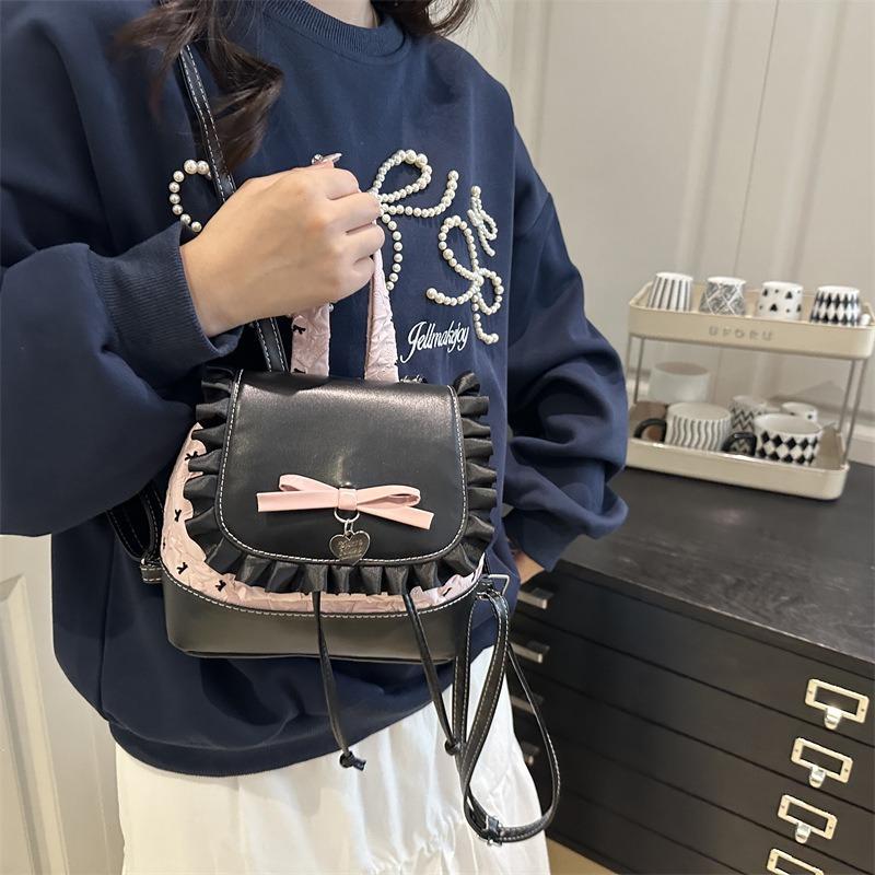 Fashion Girl Style Portable Small Bag New Lace Lace High Value Versatile Backpack