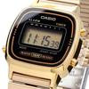 Casio CASIO watch ladies digital NEW design LA670WGA-1 gold x black overseas model