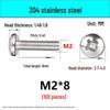 In-Stock 304 Stainless Steel Phillips Pan Head Machine Screw GB818