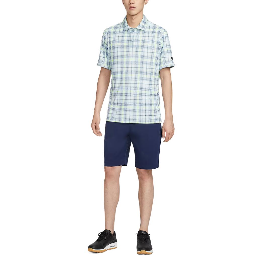 Nike Par Tartan Polo Quick-Dry Checkered Drop-Shoulder T-Shirt Men Tops II0787-394