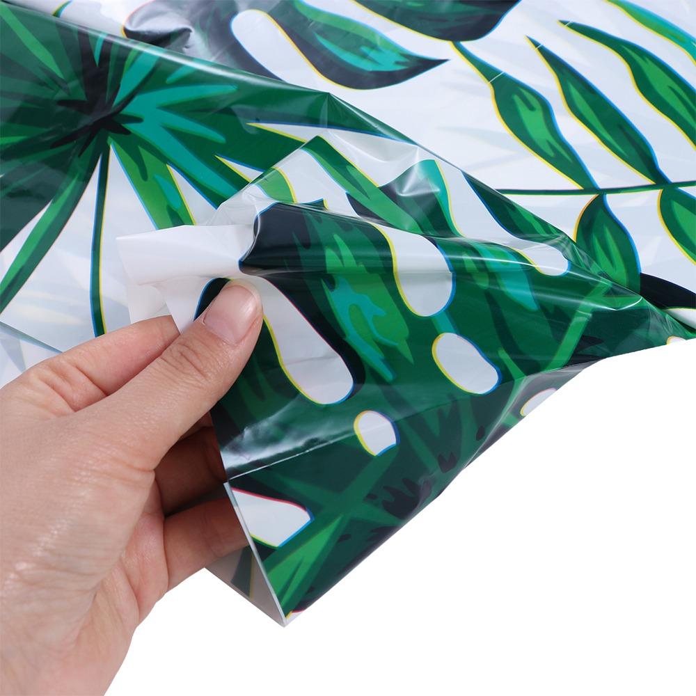 Plastic Tablecover Disposable Table Decorative Cloth Palm Leaves Tablecloth Birthday/weeding Party