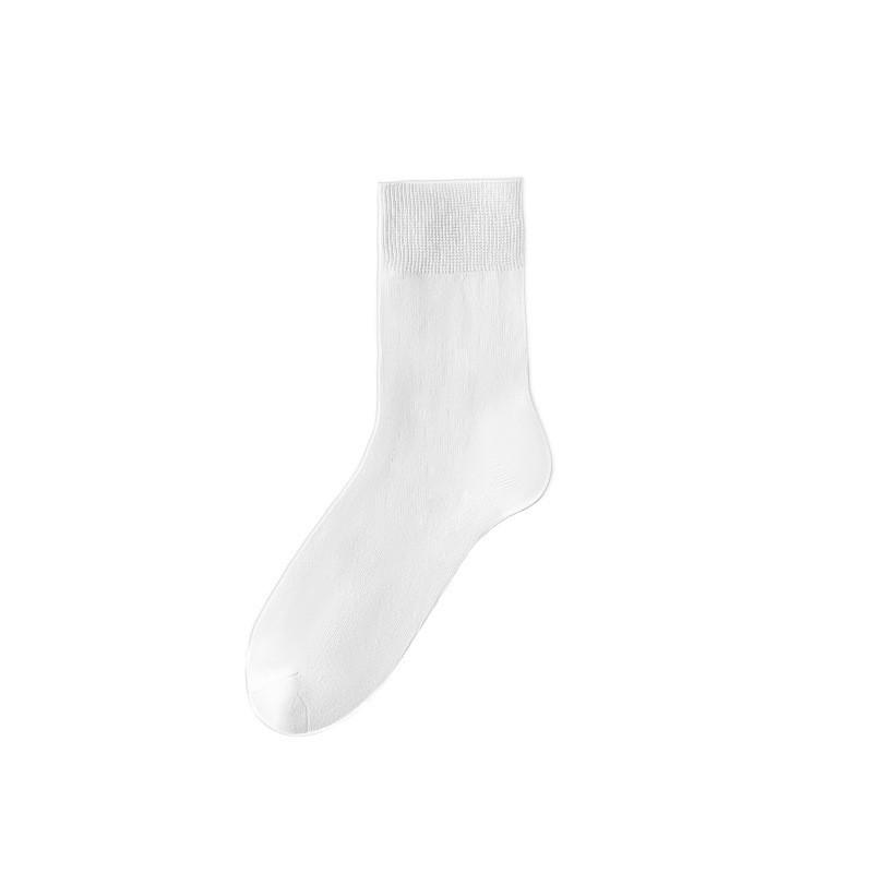 Women's Pure Cotton Breathable Mid-Calf Socks - Sweat-Absorbent, High Elastic, Anti-Pilling, Seamless, Postpartum Versatile Socks