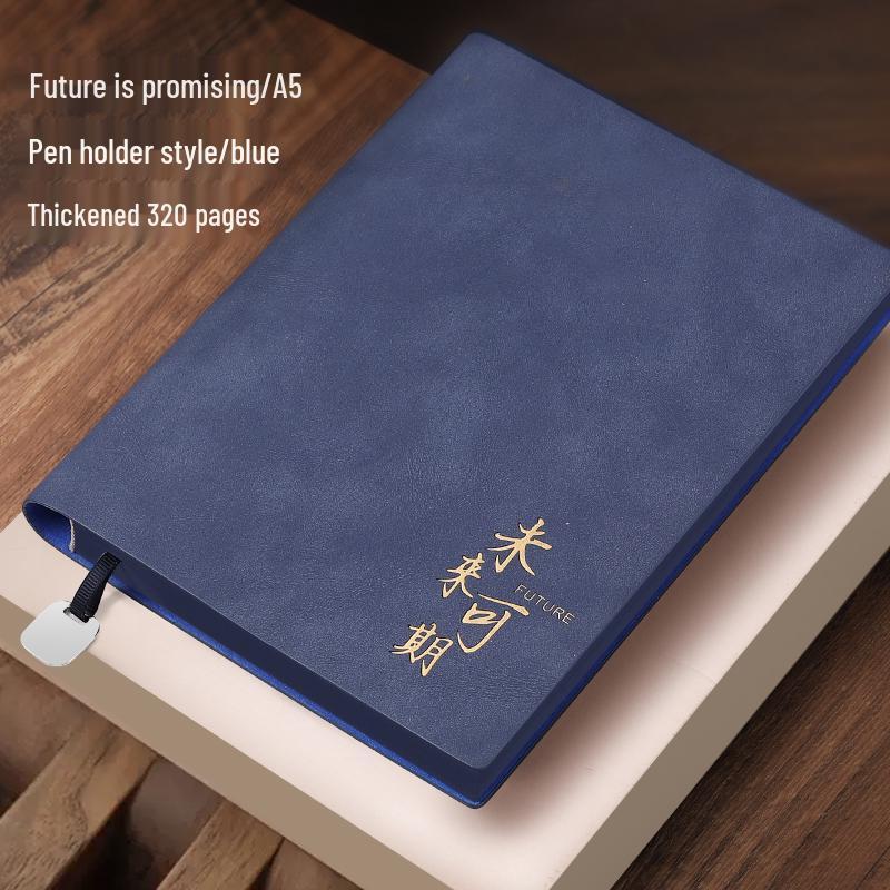 Kid s Lambskin Leather Notebook A5/B5 - Soft Cover, Thickened for Business/Office Meetings