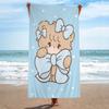 Cute M-Mikko I-Illustrations Anime Beach Towel Colorful Bath Towels For Girl Microfiber Quick Dry Sand Free Beach Yoga