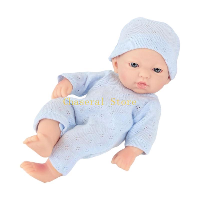 E7Ce 7In Collectible Doll Interactive Reborns Toy Washable Baby Doll New Parent Gifting Dolls Toddler Cuddle Educational Toy
