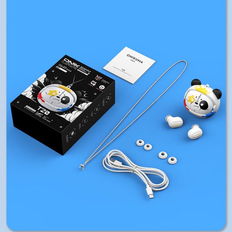 ONIKUMA T20 New Private Touch Control Noise Reduction Stereo Waterproof Tws Wireless Cute Gaming Headphones for Girls