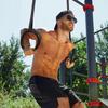 1Pair Gymnastic Rings 1000lbs Capacity with 1/2M Adjustable Buckle Straps Pull Up Exercise Rings Non-Slip Rings for Home Fitness