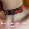 Termisk färgskiftande mjuk läderchokerhalsband för kvinnor Trendigt exklusivt nyckelbensaccessoar Söt cool stil