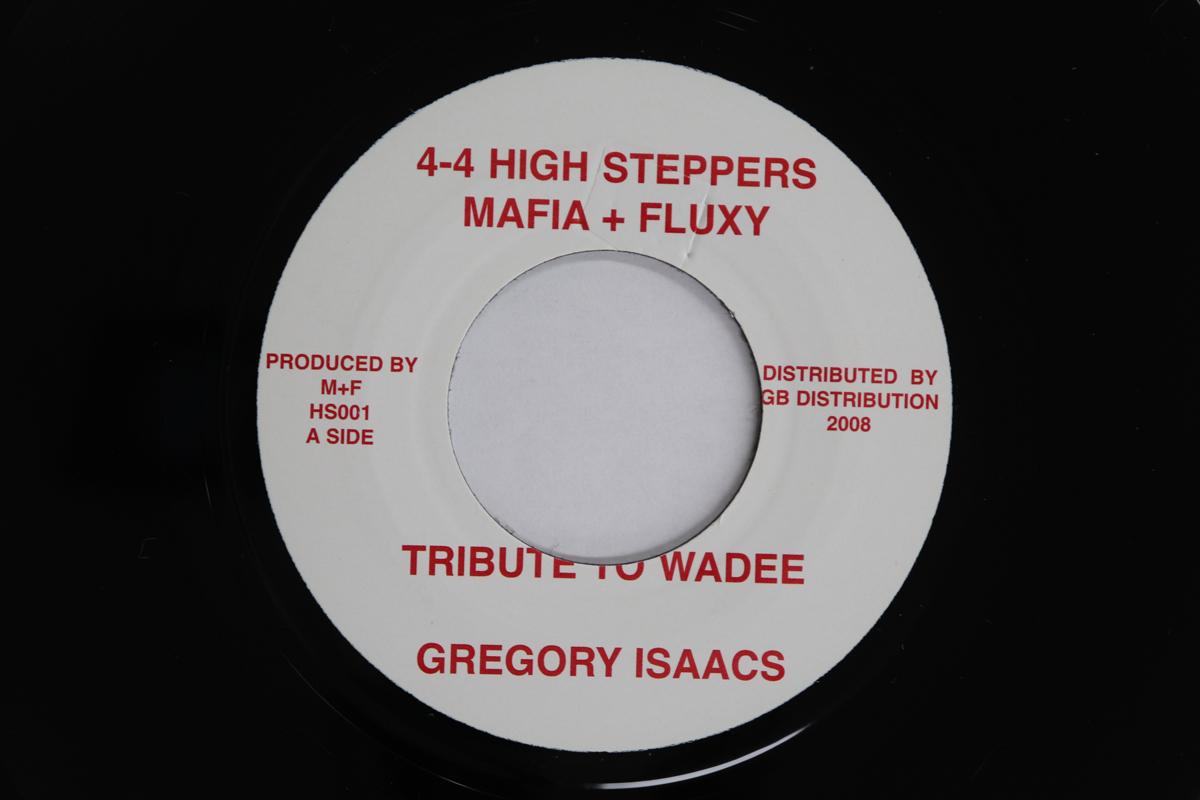 

7-дюймовая пластинка GREGORY ISAACS MAFIA FLUX Tribute To Wadee Трибьют-версия HS001 44 HIGH STEPPE 2008 UK Регги Ска Даб Б/У