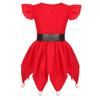 Christmas Party Elf Costume for Kids Girls Performance Cosplay Outfit