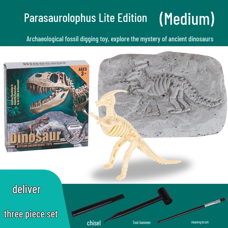 Dinosaur Fossil DIY Excavation Toy - Educational Handmade Archaeology Kit for Kids