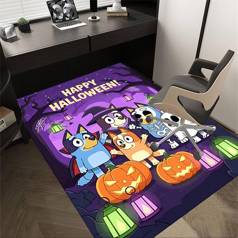 1pc Halloween Ghost Carpet Anti Slip Polyester Floor Mat for office.Bedroom